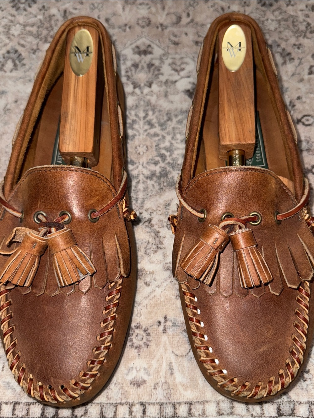 WORN ONCE Rancourt & Co. x Polo Country Ralph Lauren Tassel Loafer Moc USA 9 D